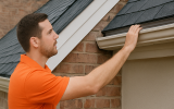 Identify slopes that could have water during roof repair